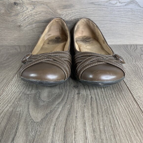 Cliffs by White Mountain Women Size 7.5M Slip-On Brown C17294Z Harriet Shoes - Picture 2 of 12